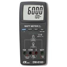 LUT DW-6163 WATTMETRE DIGITAL AC TRMS 600V 10A FP USB LCD9999