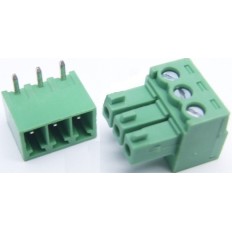 PB184 BORNIER ENFICHABLES MAL/FEMELLE COUDE 5.08MM 3 POLES PB184