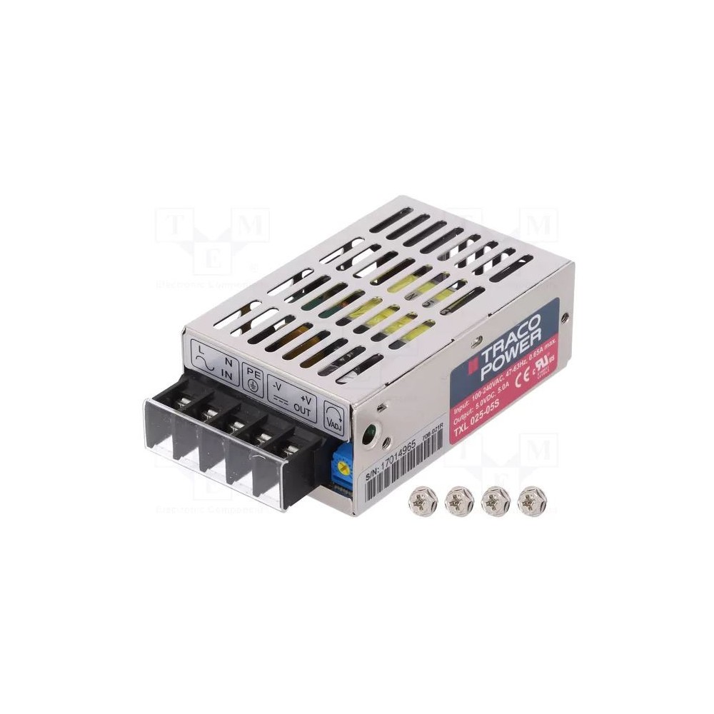 ALIMENTATION A DECOUPAGE TXL025-05S  5VDC 5A 25W
