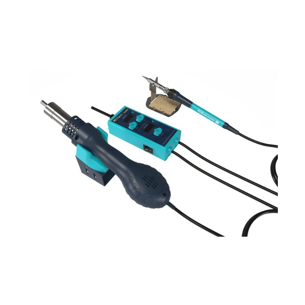 PCW09C STATION DE SOUDAGE 90W 180-480 ET  AIR CHAUD 560W DE 100-500°C