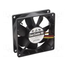 VENTILATEUR 24V 80X80X25 SP802524H 3FILS