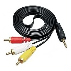 RJ27-SS1M CORDON JACK 4C / 3RCA MAL 1M
