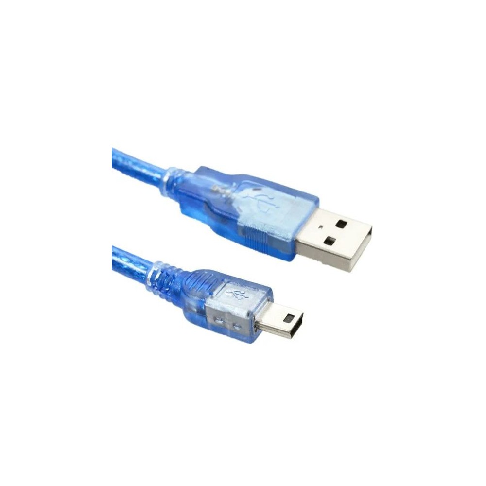 CABLE MINI USB / USB 50CM BLEU POUR ARDUINO NANO