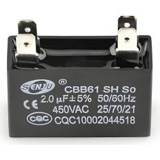 CBB61-2 CONDENSATEUR DE VENTILATEUR CBB61 2MF 450VAC
