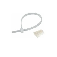 SERRE CABLE 2.5 X 100MM BLANC