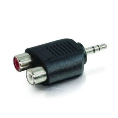 AJR232 ADAPTATEUR 2 RCA FEM VERS JACK ST 3.5