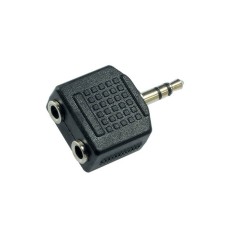 AJS2JS35 ADAPTATEUR JACK 3,5MM MALE ST 2 JACK 3.5MM FEM ST