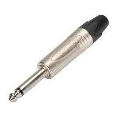 J163CA FICHE JACK CA 6.35MM MALE MONO METAL SUPER