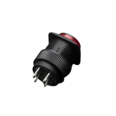 JL-2363 INTERRUPTEUR POUSSOIR 15MM VOYANT ROUGE