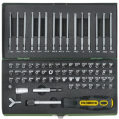 PROXXON 23107 SUPER COFFRET D'EMBOUTS SPECIAUX DE SECURITE. 75 PIÈCES