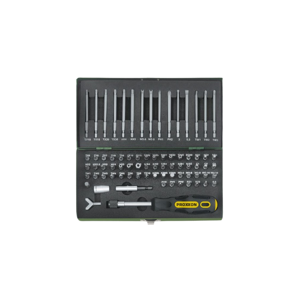 PROXXON 23107 SUPER COFFRET D'EMBOUTS SPECIAUX DE SECURITE. 75 PIÈCES