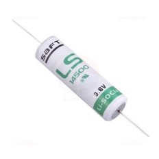 SAFT PILE ORIGINAL LS14500 AXIALE LITHIUM 3.6V FORMAT/ AA 2.6AH