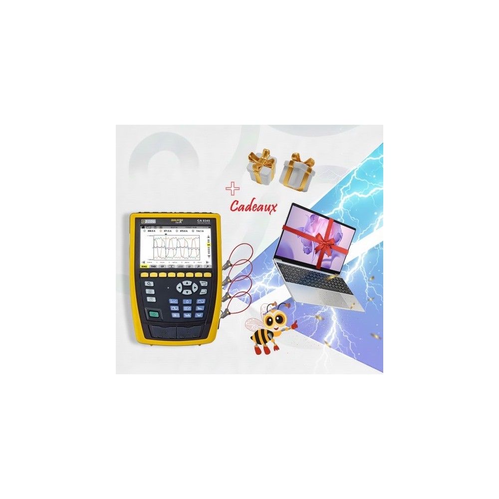 CHAUVIN_ARNOUX CA8345 ANALYSEUR DE PUISSANCE TRIPH SANS CAPTEUR