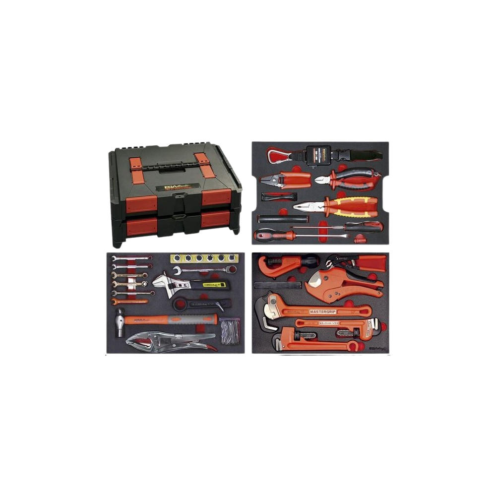 EGAMASTER 51650 VALISE ABS AVEC OUTILS POUR DEMO