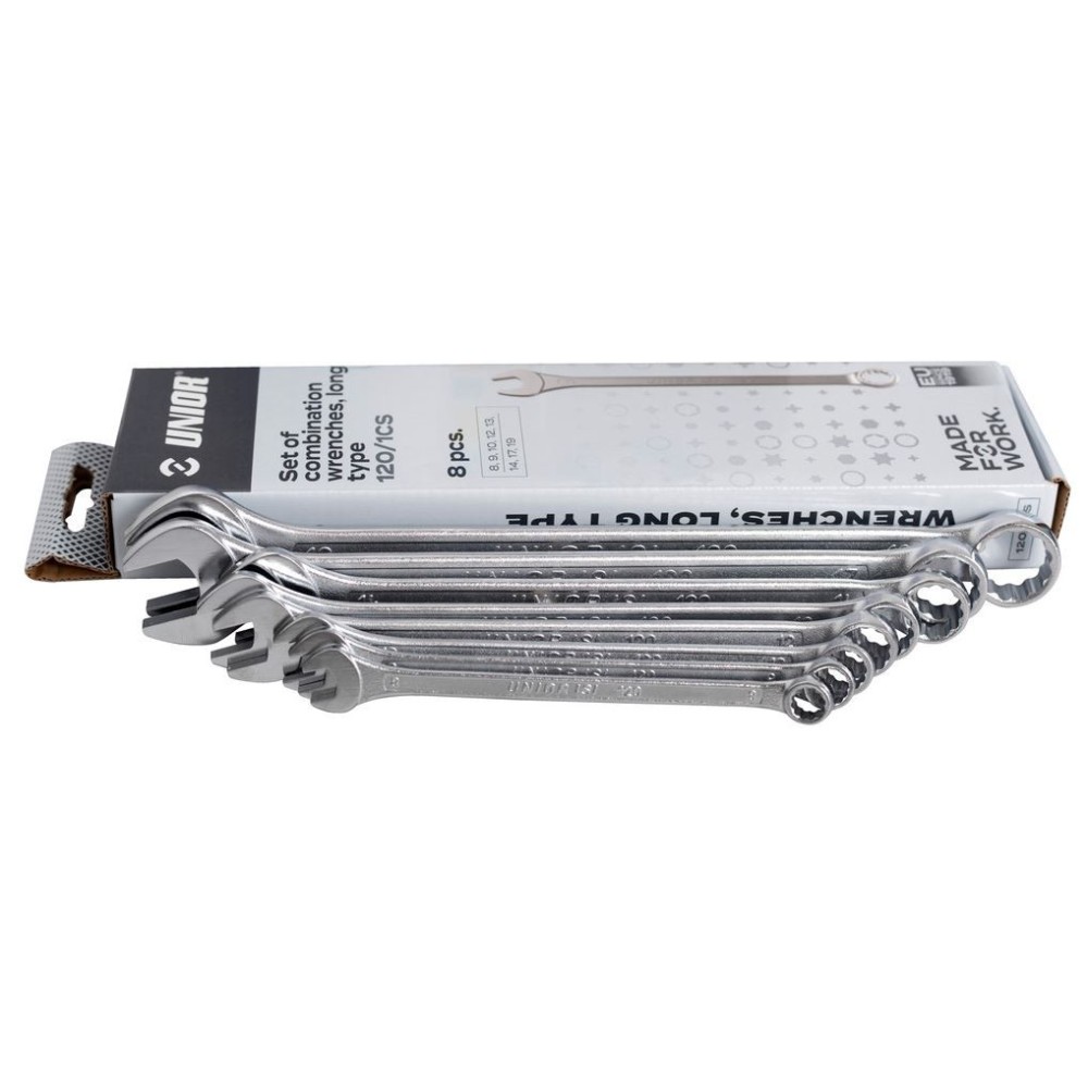 UNIOR 603709 JEU DE 08 CLES MIXTES COURTES 08-19 BT 120/1CS
