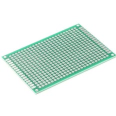 ACC141 PLAQUE PERFOREE 5X7 CM VERTE DOUBLE FACE