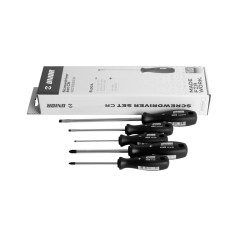 UNIOR 617021 JEU DE TOURNEVIS CR -- 3 PLATS + 2 PHILIPS CR