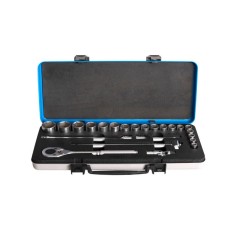 UNIOR 640077 COFFRET METAL DE DOUILLES 1/2" 6 PANS AVEC ACCESSOIRES