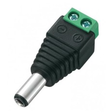 ADCM FICHE CC 5.5X2.1 MALE VERS CONNECTION A VIS