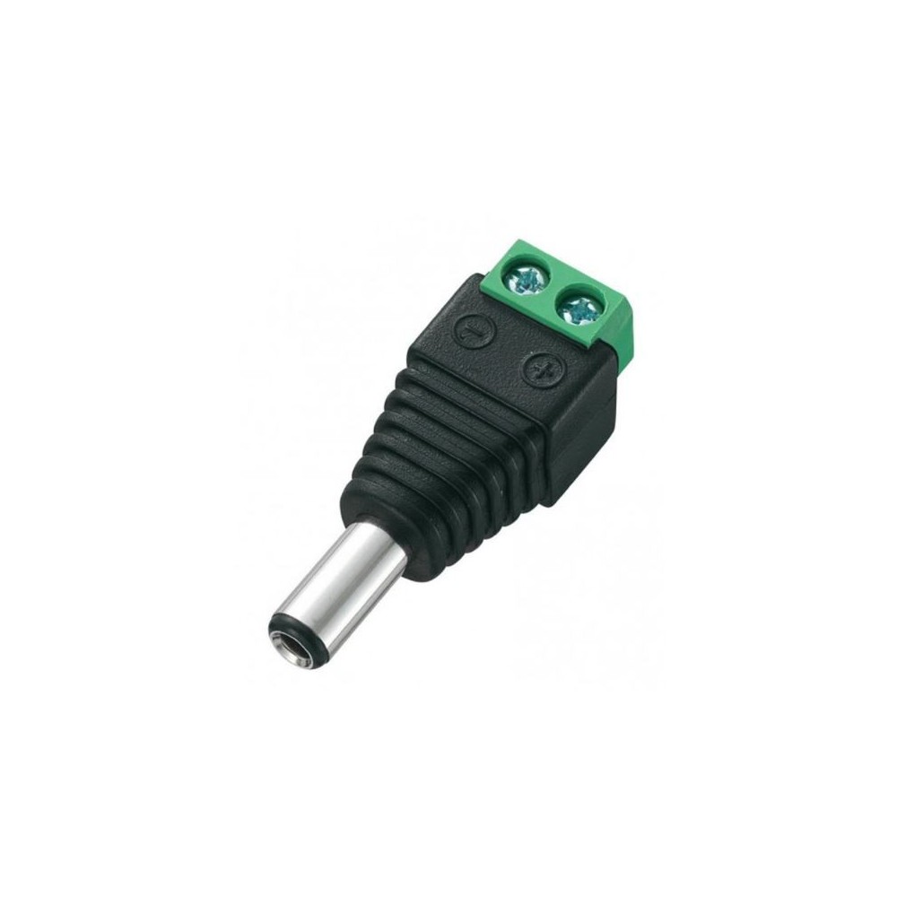 ADCM FICHE CC 5.5X2.1 MALE VERS CONNECTION A VIS