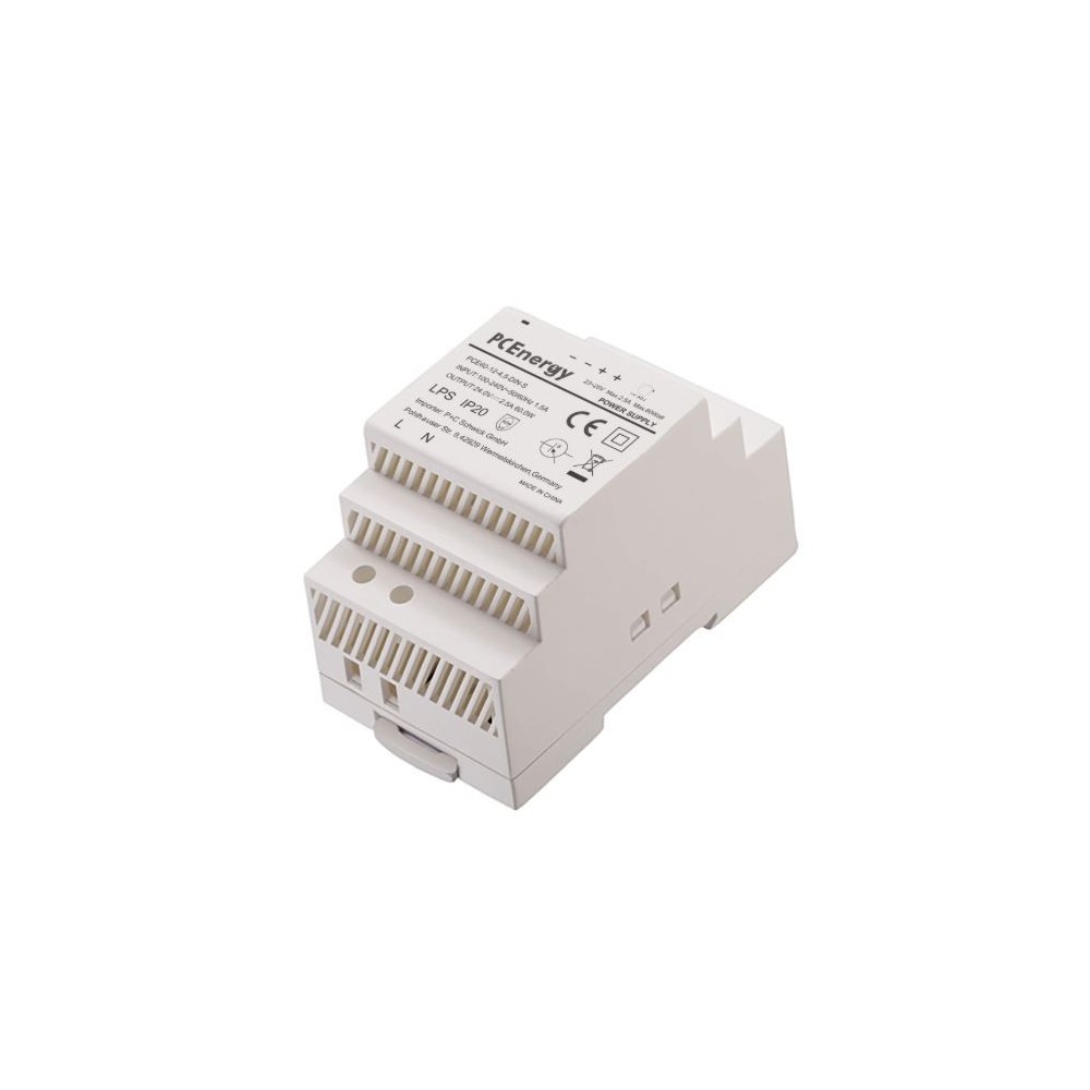 PCE60-12-4.5-DIN-S ALIMENTATION A DECOUPAGE 12VDC 4.5A 54W
