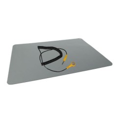 AS15 TAPIS ANTISTATIQUE DISSPATIF AVEC CORDON DE TERRE 70cm X 100cm