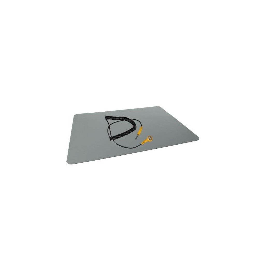 AS15 TAPIS ANTISTATIQUE DISSPATIF AVEC CORDON DE TERRE 70cm X 100cm