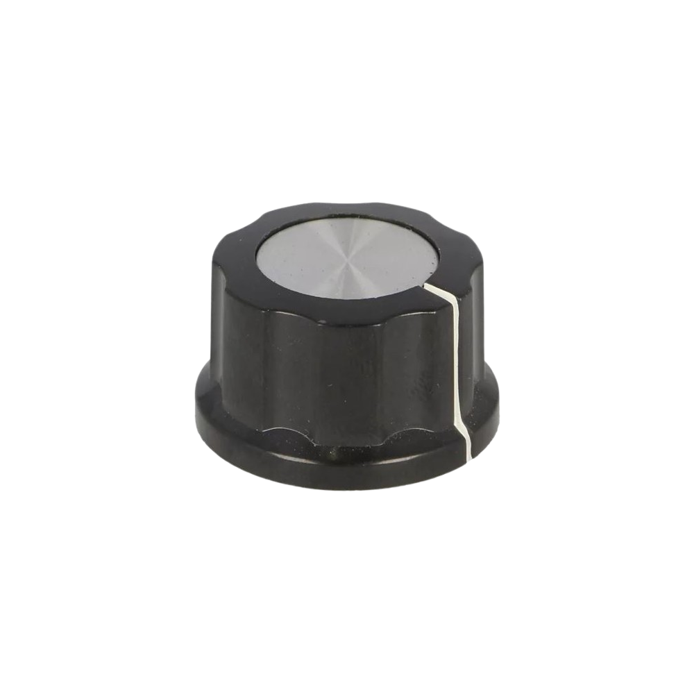 BOUTON POTENTIOMETRE PLASTIQUE G26-S AXES 6.35MM DIAMETRE 24X16