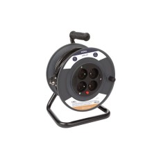 VEL ECR25N3 BLOC MULTIPRISE 4 PRISES AVEC TERRE ENROULEUR 25M