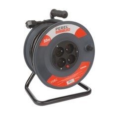VEL ECR50N3 BLOC MULTIPRISE 4 PRISES AVEC TERRE ENROULEUR 50M