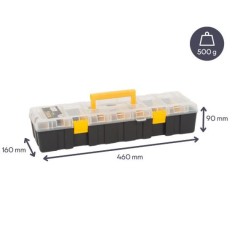 VEL OSB18 MALLETTE DE RANGEMENT 9 COMPARTIMENTS 400X160X90MM