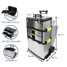 VEL OTBA4 SERVANTE ATELIER EN INOX 570x354x830mm 167L