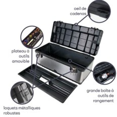 VEL OTBA7 SERVANTE ATELIER EN INOX 500x280x255mm 42l