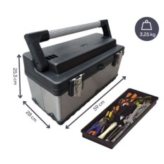 VEL OTBA7 SERVANTE ATELIER EN INOX 500x280x255mm 42l