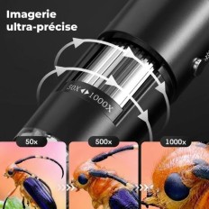 MICROSCOPE NUMERIQUE ZOOM JUSQU'A 1000X