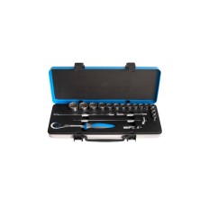 UNIOR 615327 COFFRET METAL DE DOUILLES 1/2" 12 PANS AVEC ACCESSOIRES