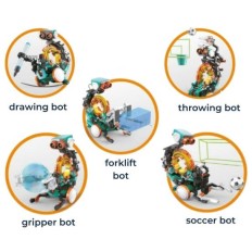 VEL KSR19 KIT EDUCATIF ROBOT DE CODAGE MECANIQUE 5 EN 1