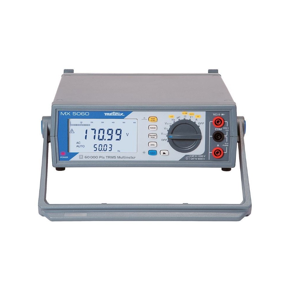 METRIX MX5060 MULTIMETRE DE TABLE TRMS 60KPTS 220V USB