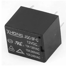 RELAIS 1RT-10A/12V 1CONTACT 5BR LEG-12 CARRE