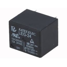 RELAIS 1RT-10A/24V 1CONTACT 5BR LEG-24