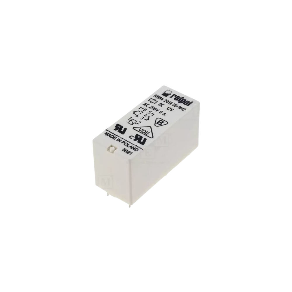 RELAIS 2RT 12VDC 8A/250VAC 2CONTACTS 8BR RM84-2012-35-1012