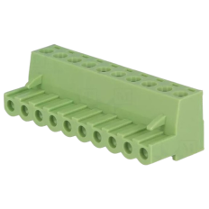 CONNECTEUR BARRETTE DE PRESSION 10 CONTACTS 5,08mm FEMELLE