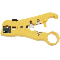 VEL VTCOAX4F DENUDEUR DE CABLES COAXIAUX MULTIFONTIONS