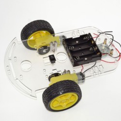 KIT ROBOTIQUE CHASSIS DE VOITURE A 2 ROUES MOTORISEES