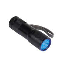 VEL EFL41UV LAMPE TORCHE EN ALUMINIUM 9 LEDs UV 395-400nm