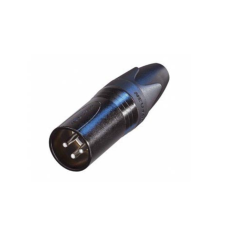 VEL NC3MXX-BAG FICHE XLR DE 3 MALE NOIRE CONTACTS ARGENTES