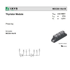 MCC26-14I01B MODULE THYRISTOR 25A 1400V