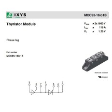 MCC95-16I01B THYRISTOR 95A 1600V