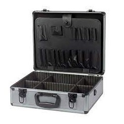VALISE KIT OUTILLAGE VIDE EN ALUMINIUM 460X335X155MM