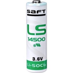 SAFT PILE ORIGINAL LS14500 LITHIUM 3.6V FORMAT/ AA 2.6AH
